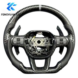 Volante de Fibra de Carbono Forjado Personalizado para <span class=keywords><strong>Honda</strong></span> <span class=keywords><strong>CRV</strong></span> HR-V Civic 11th <span class=keywords><strong>Type</strong></span> <span class=keywords><strong>R</strong></span> FL5 SI Acura Integra 2016 2017 2022 <span class=keywords><strong>2023</strong></span> - Product Image 4