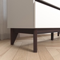 Meuble à tiroirs en bois blanc à 6 tiroirs pour salon moderne