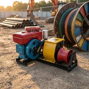 Treuil à câble motorisé YILI de qualité utilitaire 5T avec moteur diesel, treuil de tirage pour machine professionnelle de pose de lignes électriques souterraines - Product Image 1