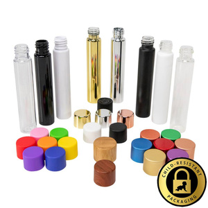Child Resistant Design Herbal Wraps Cone <strong>Tubes</strong> Custom 1 Gram King Size <strong>Pre</strong> Herbal <strong>Roll</strong> Packaging Glass <strong>Tube</strong> With Screw Cap - Product Image 5