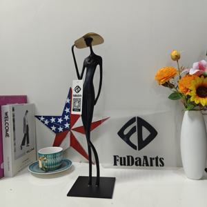 45x12x12cm luce di lusso astratta scultura ornamenti Hotel TV Cabinet soggiorno e <span class=keywords><strong>ingresso</strong></span> decorazioni artistiche - Product Image 4