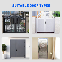 Cerradura Inteligente para Exterior con Certificación IP65, Cerradura Electrónica de Doble Huella Dactilar para Puerta Principal, Cerradura Digital de Metal para Villa, Montaje en Superficie