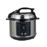 Cuisinière électrique multifonctionnelle à pression 6L grande capacité 10-en-1 avec commande par bouton-poussoir pour usage domestique