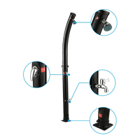 Jade Jade Personnalisé Noir 20l Autonome Pvc Piscine Extérieure Douche Jardin 2 Sections Colonne De Douche Solaire Tuyau