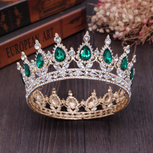 Vintage koning bruid tiara kroon voor vrouwen hoofdtooi <span class=keywords><strong>prom</strong></span> bruids bruiloft tiara's en kronen haaraccessoires - Product Image 5