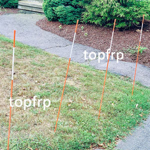 Marqueur de neige en fibre de verre réfléchissant durable Piquets en plastique Frp Marqueur d'allée en fibre de verre - Product Image 2