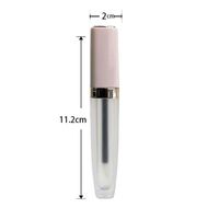 Tubes d'huile à lèvres personnalisés au design populaire, vente en gros, emballages uniques transparents givrés avec bouchon à vis pour gloss et blush