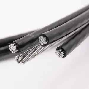 NF C 33-209 Luftgebundenes Kabel ABC-Kabel 0,6-1kv XLPE Dämmung Aluminiumkabel mit Lichtdraht