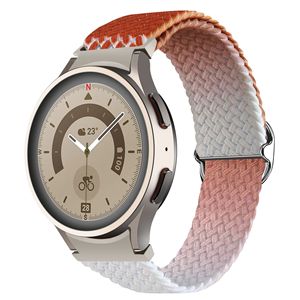 <span class=keywords><strong>Bracelet</strong></span> de montre élastique tressé dégradé de 20mm <span class=keywords><strong>Bracelet</strong></span> en nylon pour <span class=keywords><strong>Samsung</strong></span> <span class=keywords><strong>Smartwatch</strong></span> - Product Image 3
