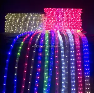 लचीला फ्लैट एलईडी रस्सी प्रकाश पट्टी 6.6 फीट 6000K शुद्ध सफेद Dimmable 110-120V एसी इनडोर, आउटडोर क्रिसमस की सजावट