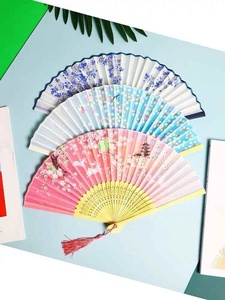 Stil Fan Fan Antike frauen Sommer Tragen Tragbare Falten Kinder Klassische Hanfu Hohl wu dao shan - Product Image 3