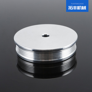 Polea de Aluminio Topway con Rosca Externa, Mecanizada a Medida para Equipos Mecánicos - Product Image 2
