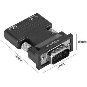 Adaptador HDMI a VGA con salida de audio de 3,5 mm para conexión a monitor de computadora - Product Image 5