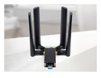 Waveshare USB ke M.2 B KEY-SKU-23252 Modul DONGLE 5G Antena Quad Port USB3.1 Heatsink Paduan Aluminium Buatan China