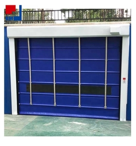<span class=keywords><strong>Porte</strong></span> de garage à battants verticaux en cèdre, pare-balles, à double pliage, avec verre transparent, haute vitesse, pour maison, de type Accordions, de fabrication chinoise - Product Image 4
