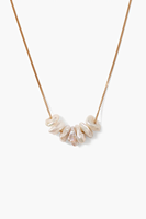 Collier de perles d'eau douce imperméable d'été, pendentif en perle, chaîne épaisse minimaliste en or, hypoallergénique, collier de perles pour femmes