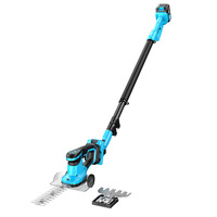 Taille-haie et tondeuse à gazon sans fil sur batterie lithium, avec perche longue pour branches hautes, usage domestique, rechargeable, fabriqué en Chine