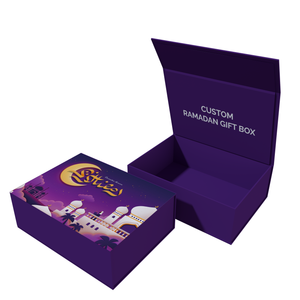 กล่องของขวัญวันอีดมูบารัคสำหรับชาวมุสลิม ทำจากกระดาษแข็ง ปิดด้วยแม่เหล็ก บรรจุขนมหวาน ช็อกโกแลต ของขวัญอิสลามสำหรับเดือนรอมฎอน - Product Image 2