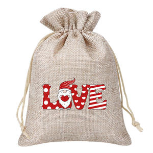 Sac en toile de jute de chanvre motif multicolore personnalisé 2025 nouvel emballage textile de paquet de poche de stockage - Product Image 6