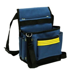 <b>Tool</b> Waist <b>Bag</b> Adjustable Strap 10-14 Pockets Zipper Closure For Electrician Renovation Storage - Product Image 2