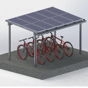 9Sunsolar personnalisé en aluminium résidentiel étanche à l'énergie solaire abris pour vélos système de rayonnage - Product Image 2