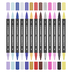 Juego de <span class=keywords><strong>rotuladores</strong></span> de punta fina permanente de temperatura Ideal <span class=keywords><strong>para</strong></span> taza, taza, vidrio, plato, cuenco, <span class=keywords><strong>porcelana</strong></span>, pintura de cerámica y acrílica - Product Image 1