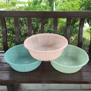 Cesta de drenaje hueca grande de 37 cm, material PP, cesta para lavar verduras y frutas, para uso doméstico - Product Image 3
