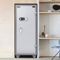Coffre-fort ignifuge avec serrure électronique numérique à poignée en L et compartiment secret pour l'argent