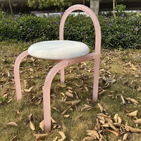 Maquillage acrylique chaise minimaliste salle à manger chaise coiffeuse tabouret nordique cristal moderne luxe meubles de maison 1 pièce 46*46*75cm
