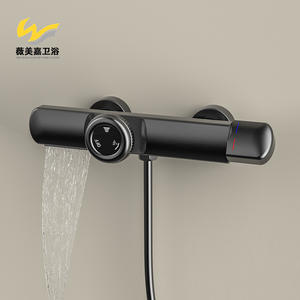 Juego de Ducha Termostática de Cobre para Baño, Grifo Mezclador de Agua Caliente para Baño, Color Gris Metálico - Product Image 4