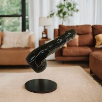 Nueva Varita de Masaje de Obsidiana Tallada a Mano Blnieece 2024, Dildo de Cristal de Piedra Preciosa Natural, Ideas de Regalo de Artesanía en Cristal