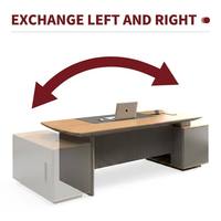 Bureau de direction moderne pour PDG, directeur, responsable, table de bureau de direction, mobilier de bureau, table de bureau, usage de bureau