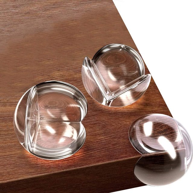 Anti Collision Baby Safety Table Arc Shaped Edge Transparent Angle Corner Protectors