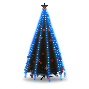 Christmas <b>Tree</b> Net Lights 300 LEDs Blue 118.1 In Christmas <b>Tree</b> <b>Lighting</b> - Product Image 1