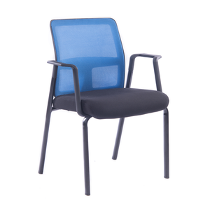 Chaises de <span class=keywords><strong>visiteurs</strong></span> de bureau à pieds métalliques, dossier mi-haut, en maille, pour salle de réunion - Product Image 2