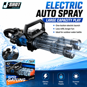 Pistolet à eau électrique double canon en plastique, type Gatling, grand format, avec LED, pour jeu <span class=keywords><strong>de</strong></span> tir extérieur - Product Image 3