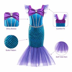 Disfraz de Sirena para Niña, Disfraz de Halloween, Disfraz de Fiesta de Cumpleaños para Niños - Product Image 3