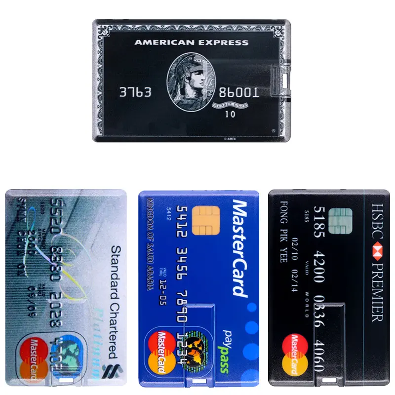 Pendrive Kartu Kredit Super Ramping, Stik Memori Model Kartu Bank 4G 8G 16G 32GB 64G 128GB 256GB Tahan Air