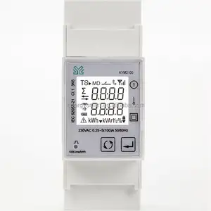 new design RS485 modbus EV charge din rail single phase energy meter electric meter