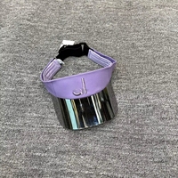 Gorra Visera Solar Blanca y Negra con Protección UV, Visera Rígida Tipo Flapper para Yoga