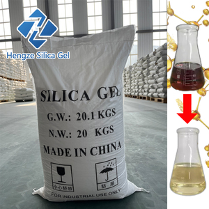 Sable de gel de silice <span class=keywords><strong>pour</strong></span> la purification de l'huile diesel et le blanchiment des huiles usagées, à usage industriel, <span class=keywords><strong>prix</strong></span> usine, <span class=keywords><strong>pour</strong></span> additifs pétroliers CAS 7631-86-9 - Product Image 1
