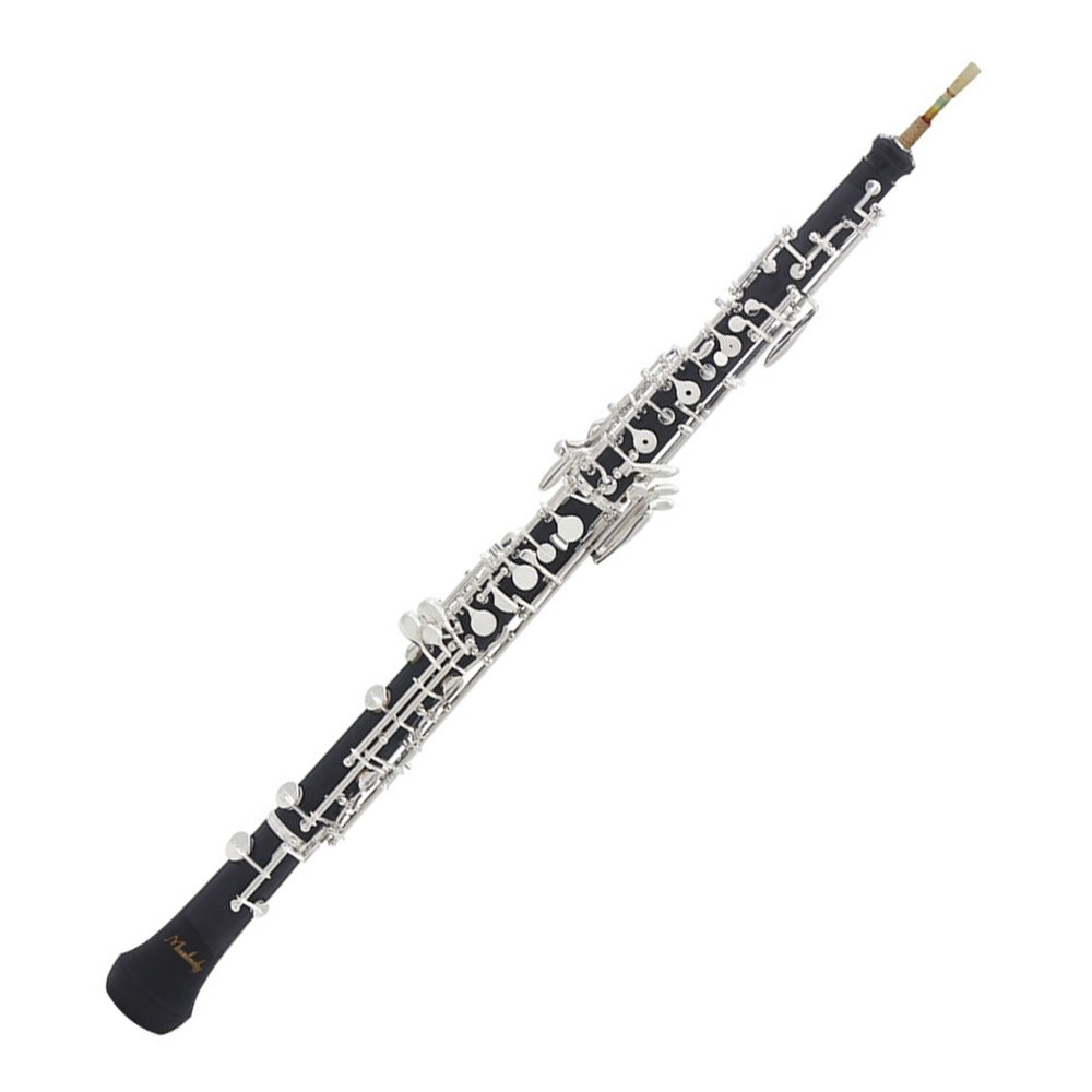 Muslady Professional C Key Oboe with Silver Plated Keys & Leather