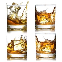 Tasse en verre Eau Jus Tasse à boire froide 50ml 200ml 300ml 400ml Verres à whisky Verres à vin rouge en cristal Set Verre à liqueur à bière