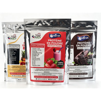 Poudre Protéinée Fraise Multi-Vitamines Calcium Prise de Masse Naturelle Supplément Nutritionnel à Base de Plantes pour Adolescents et Adultes Prise de Poids