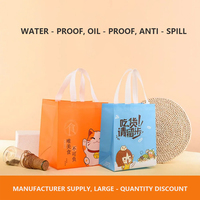 Sac non tissé PP écologique personnalisé avec poignée recyclable imprimé sac à provisions avec logo personnalisé