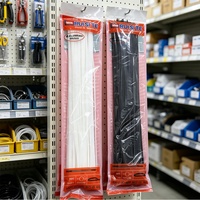 Offre Spéciale – Serre-câbles électriques autobloquants en nylon 66 de marque RUISTE, modèle R4.8025, 4,8 mm x 400 mm, noir et blanc, pour usage industriel longue durée