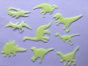 Autocollants muraux décoratifs lumineux créatifs en forme de dinosaure, 9 pièces, décor lumineux qui brille dans la nuit, autocollants muraux amovibles en vinyle pour bébé - Product Image 2