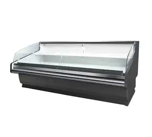 Deli refrigerador/ventilador com luz led, para exibição de carne fresca, superfície, carne fresca, com luz