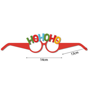 Christmas Themed 3D Paper <strong>Glasses</strong> for Child for Graduation <strong>Party</strong> &amp; Back to School Decorations - Product Image 5