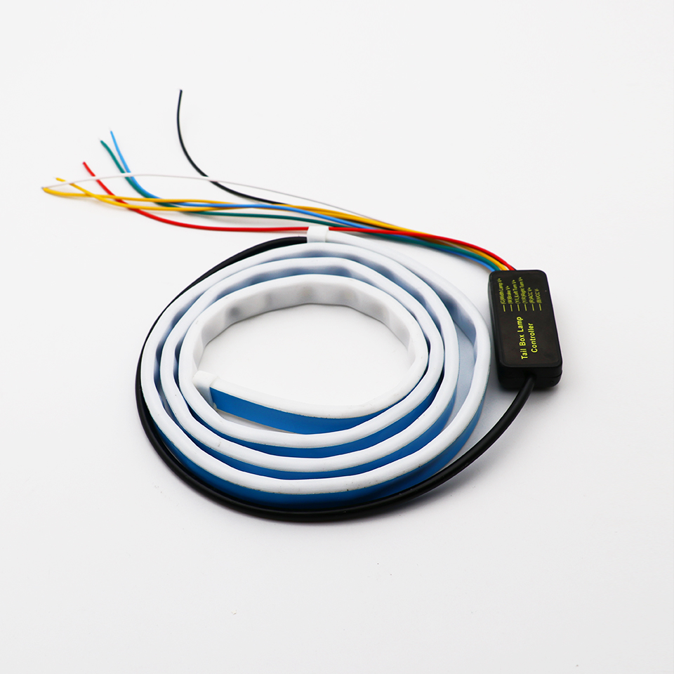 Хвост с сигналами "красный-зеленый-синий цвет Led DRL автомобильные задние светодиодные ленты ствол свет с стоп-сигнал поворота флеш предупреждение